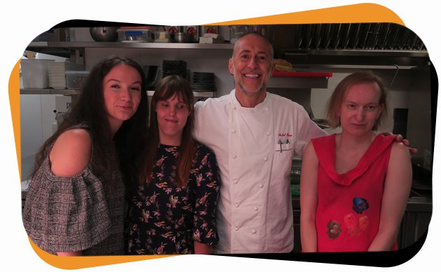 Idil, Claire, Michel Roux Jr and Alex