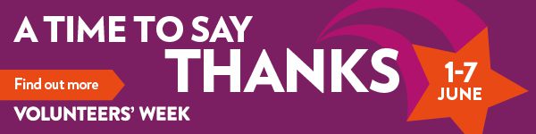 email banner V1 A time to say thanks - volunteers week