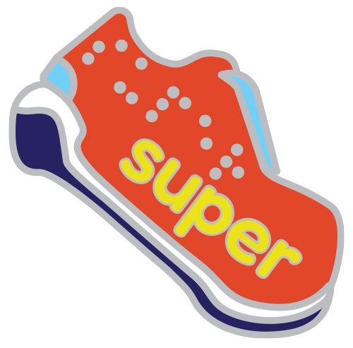 Super Me pin badge.