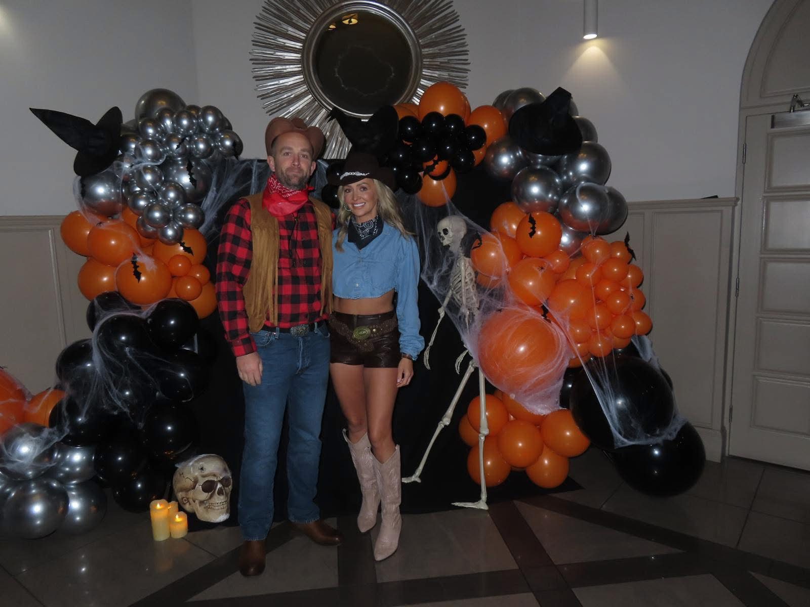 In Western fancy dress