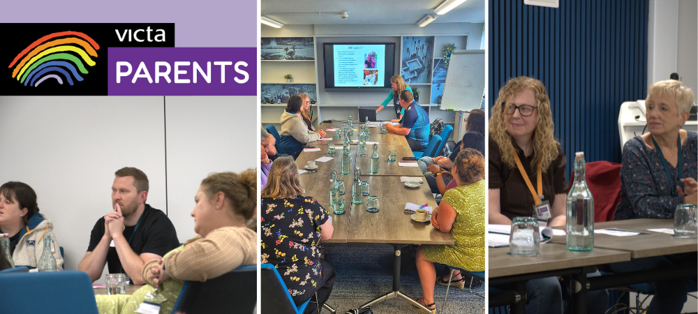 Images of parents at the 2026 VICTA Parent conference listening to key speakers intently.