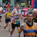 A runner in the 2024 TCS London Marathon raising money for VICTA, a national charity that provides support to children and young adults from 0 to 29 who are blind or partially sighted and their families – www.victa.org.uk.
