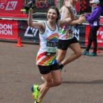 A runner in the 2024 TCS London Marathon raising money for VICTA, a national charity that provides support to children and young adults from 0 to 29 who are blind or partially sighted and their families – www.victa.org.uk.