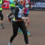 A runner in the 2024 TCS London Marathon raising money for VICTA, a national charity that provides support to children and young adults from 0 to 29 who are blind or partially sighted and their families – www.victa.org.uk.