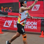 A runner in the 2024 TCS London Marathon raising money for VICTA, a national charity that provides support to children and young adults from 0 to 29 who are blind or partially sighted and their families – www.victa.org.uk.