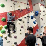 Indoor rock climbing
