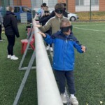 Practicing walking blindfolded