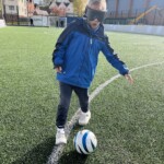 Dribbling the football